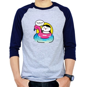 Kaos Raglan Aye welcome holiday!