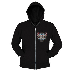Hoodie Zipper Kaos Pria America Weapon