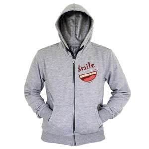 Hoodie Zipper Smile
