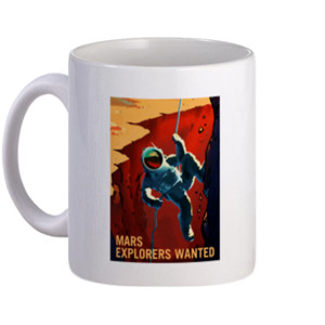 Mug Mars Explorers Wanted