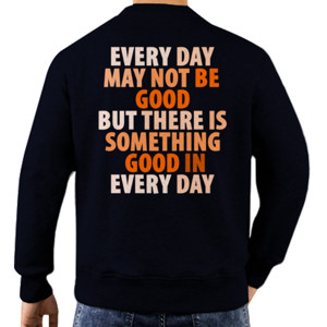 Jaket Sweater SOMETHING GOOD EVERY DAY 