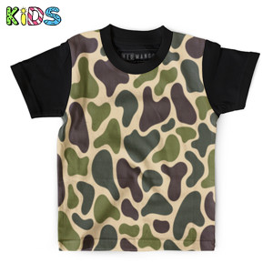 Kaos Anak Full-Print kaos fullprint Military camouflage pattern