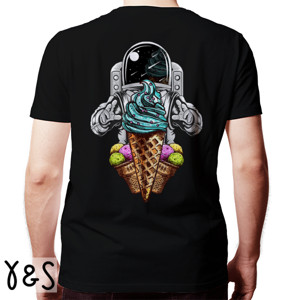 Kaos soft serve galaxy depan belakang