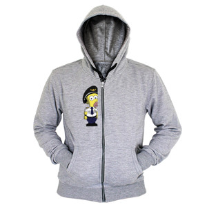 Hoodie Zipper Baby Pilot