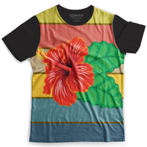 Kaos Fullprint Bunga kembang sepatu full print unisex