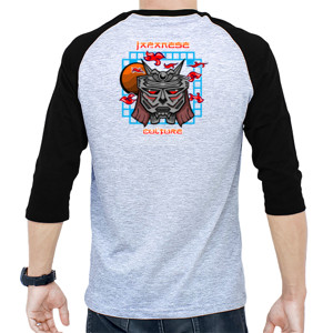 Kaos Raglan Japanese Culture