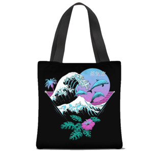 Tas Tote Fullprint The Great Wave off Kanagawa Tropical Edition