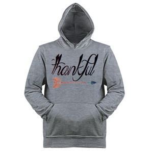 Jaket Hoodie kaos thankful