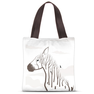 Tas Tote Fullprint Zebra Forest
