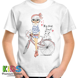 Kaos gadis dan kucing