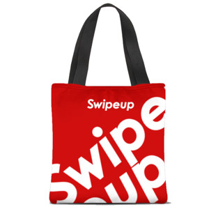 Tas Tote Fullprint tas swipeup merah