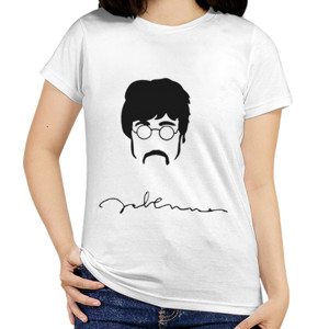 Kaos Gaya Rambut john lennon
