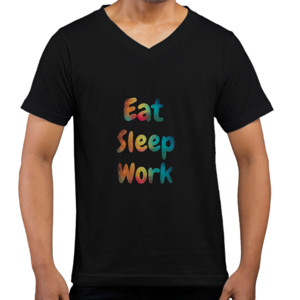 Kaos  Baju : Eat, Sleep, Work