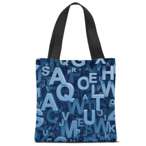 Tas Tote Fullprint abc