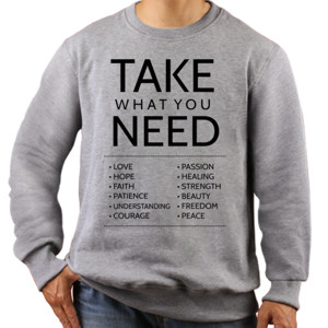 Jaket Sweater Take What You Need 2