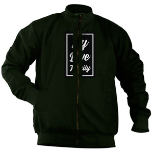 Jaket Bomber kaos My Love Family