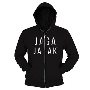 Hoodie Zipper KAOS KATA-KATA - JAGA JARAK - KAOS DISTRO