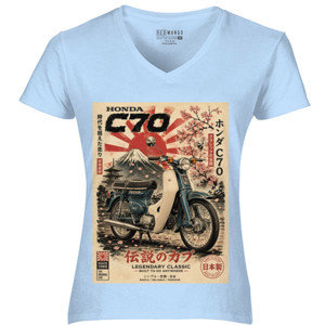 Kaos   LEGENDARY HONDA C70 IN VINTAGE STYLE