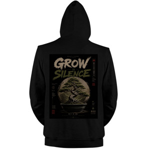 Jaket Hoodie QROW IN SILENCE