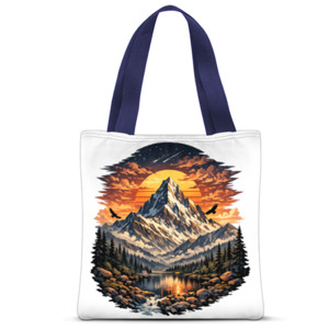 Tas Tote Fullprint Tas motif guung