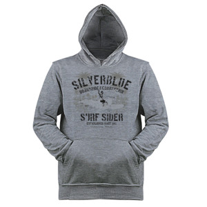 Jaket Hoodie Kaos Surfing - Silverblue (SB2YE)
