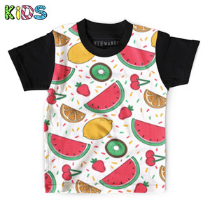 Kaos Anak Full-Print Fruits
