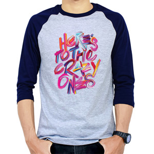 Kaos Raglan crazy ones