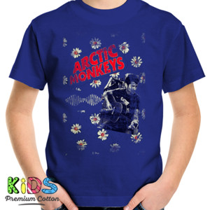 Kaos Kaos Band Artic Monkey white flower