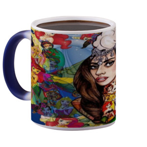 Mug Bunglon Mug ladygaga and disneyprincess