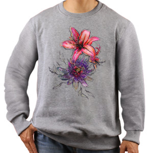 Jaket Sweater Shape Of Flowers