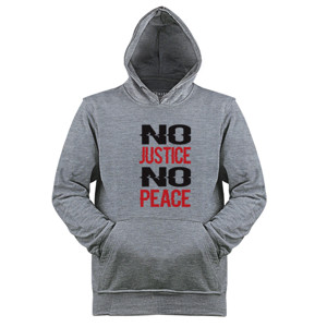Jaket Hoodie Kaos Gildan No Justice No Peace
