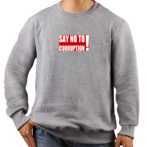 Jaket Sweater Say No To Coruption