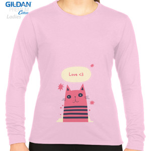 Kaos Kucing Pink