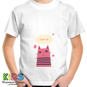 Kaos Kucing Pink