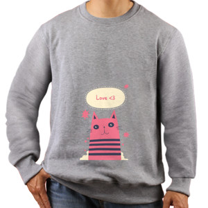 Jaket Sweater Kucing Pink