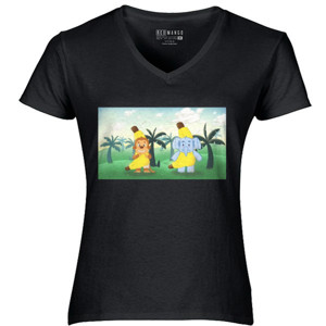 Kaos Mbronana - V-neck Wanita by Co_mbro