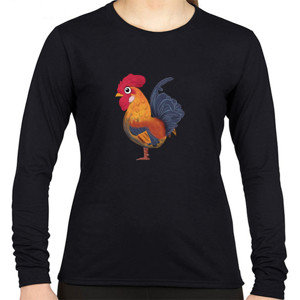 Kaos Rooster - Kaos Lengan Panjang Wanita by Co_mbro