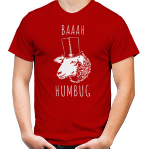 Kaos Baaah Humbug Funny T-Shirt