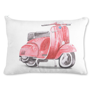 Bantal Vespa watercolour #3