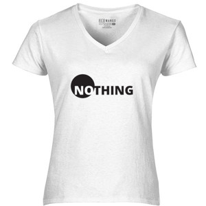 Kaos NOTHING - T-Shirt Black On White