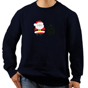 Jaket Sweater Santa - Kaos Pria V-Neck by Co_mbro