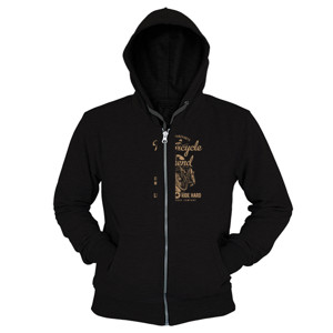 Hoodie Zipper Motocycle Legend