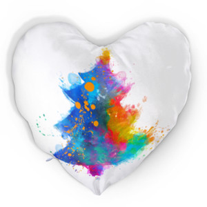 Bantal Hati splash christmas tree