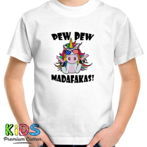 Kaos Unicorn Pew Pew Madafakas - 2