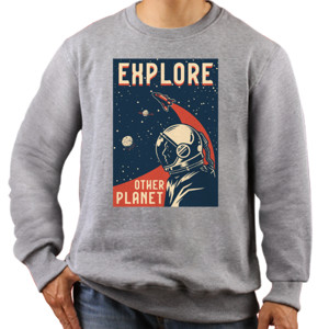 Jaket Sweater Explore Other Planet