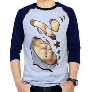 Kaos Raglan Sixpack