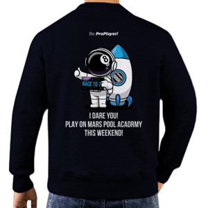 Jaket Sweater Play on Mars Pool Academy | billiArt Sweeter