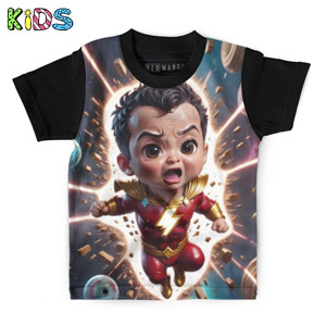 Kaos Anak Full-Print kid shazam