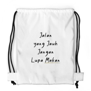 Tas Serut Fullprint Jangan Lupa Makan