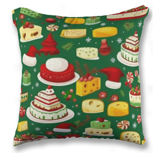 Bantal Kue natal pattern